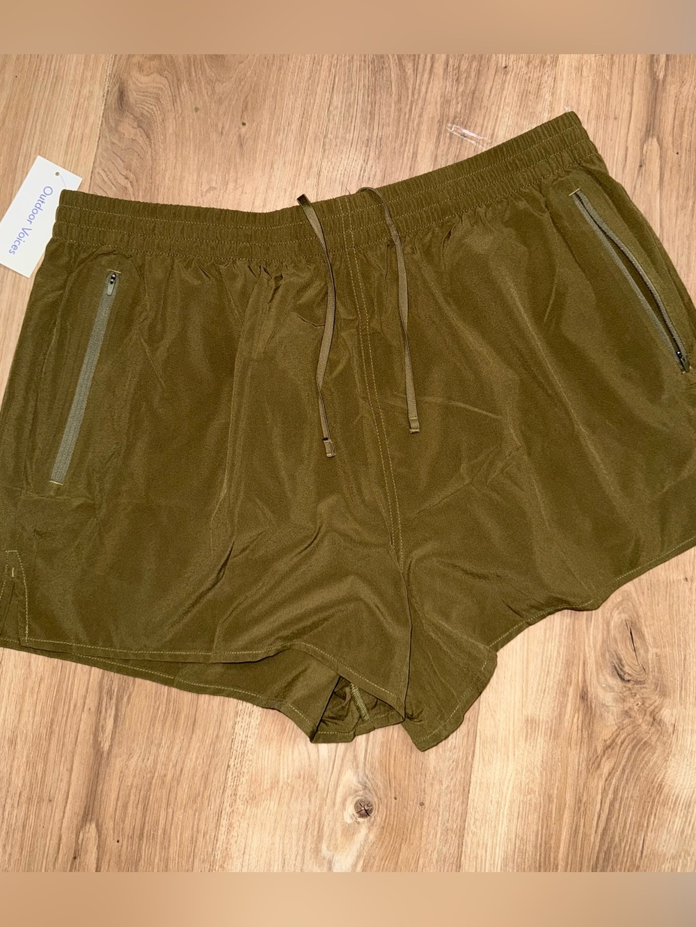 Brand new olive green outdoor voices shorts